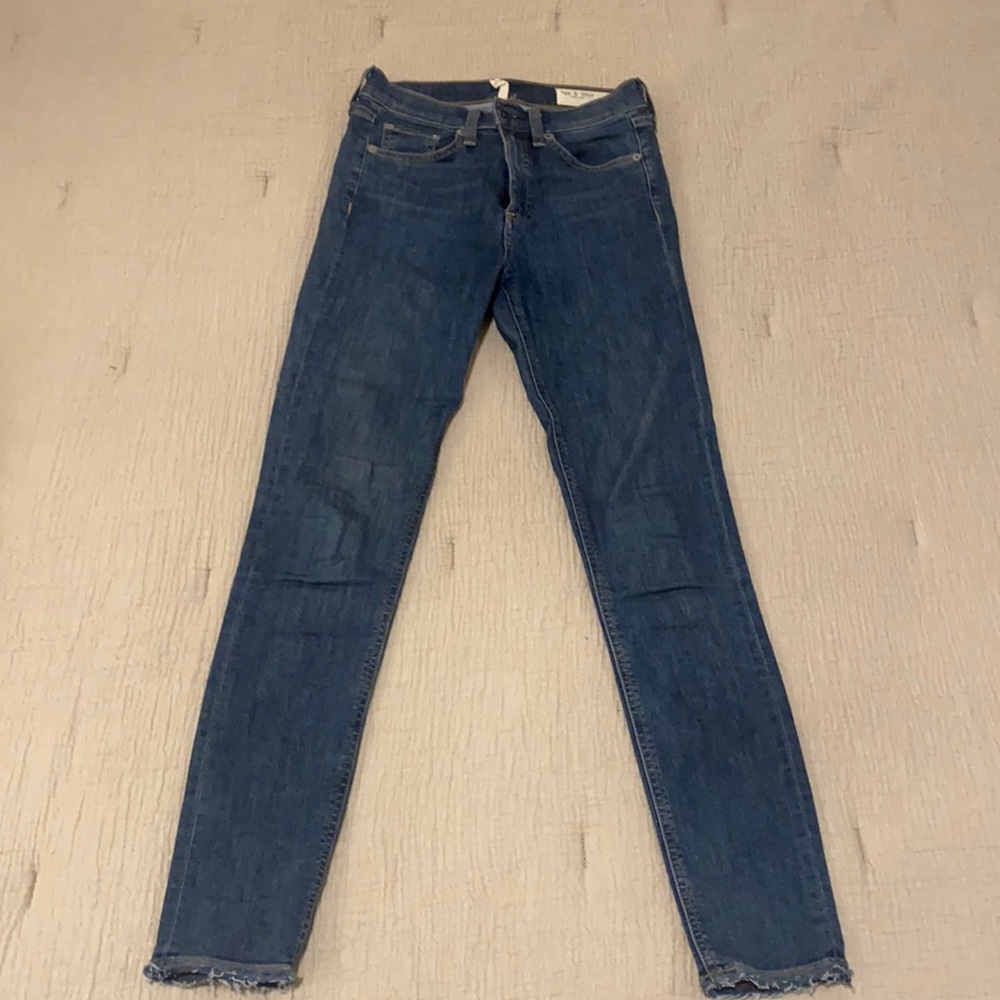 Rag & bone size 24 high rise ankle skinny